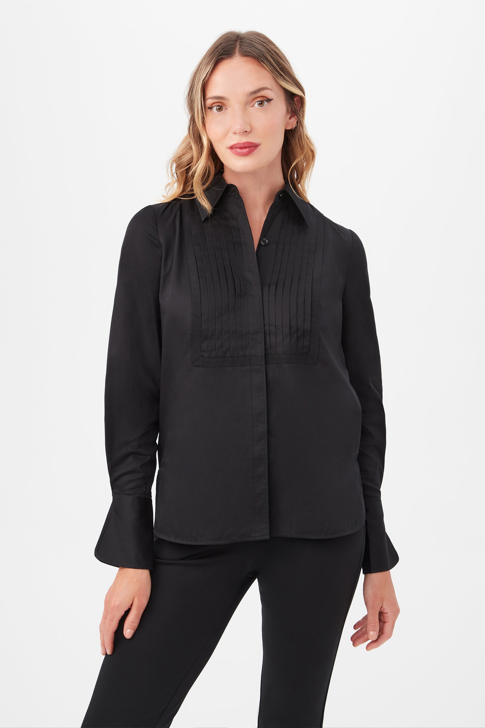 Delancey Long-Sleeve Button-Up Cotton Shirt