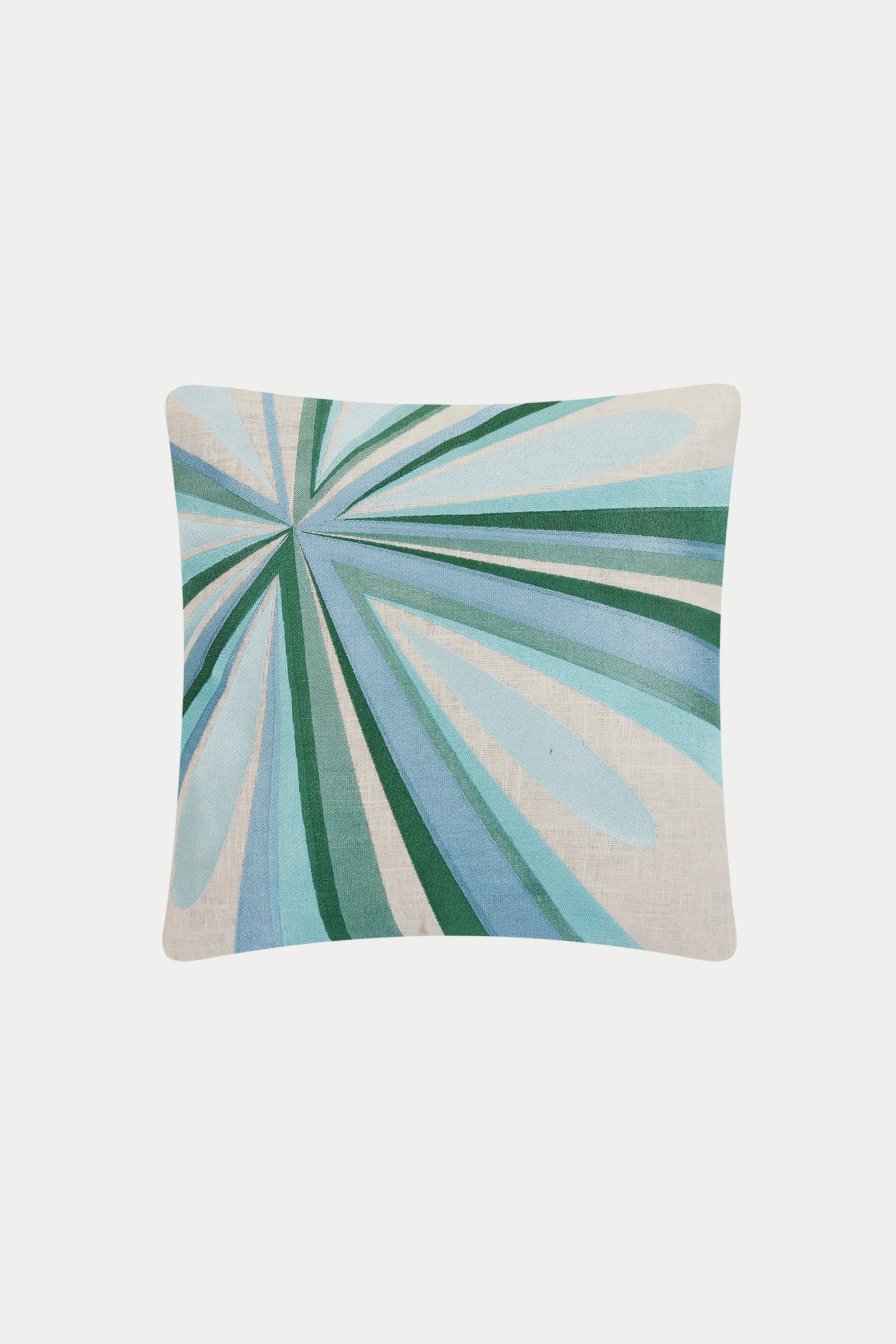 Of course! Please provide the keywords you'd like me to use for the SHANTE EMBROIDERED PILLOW in Mist.