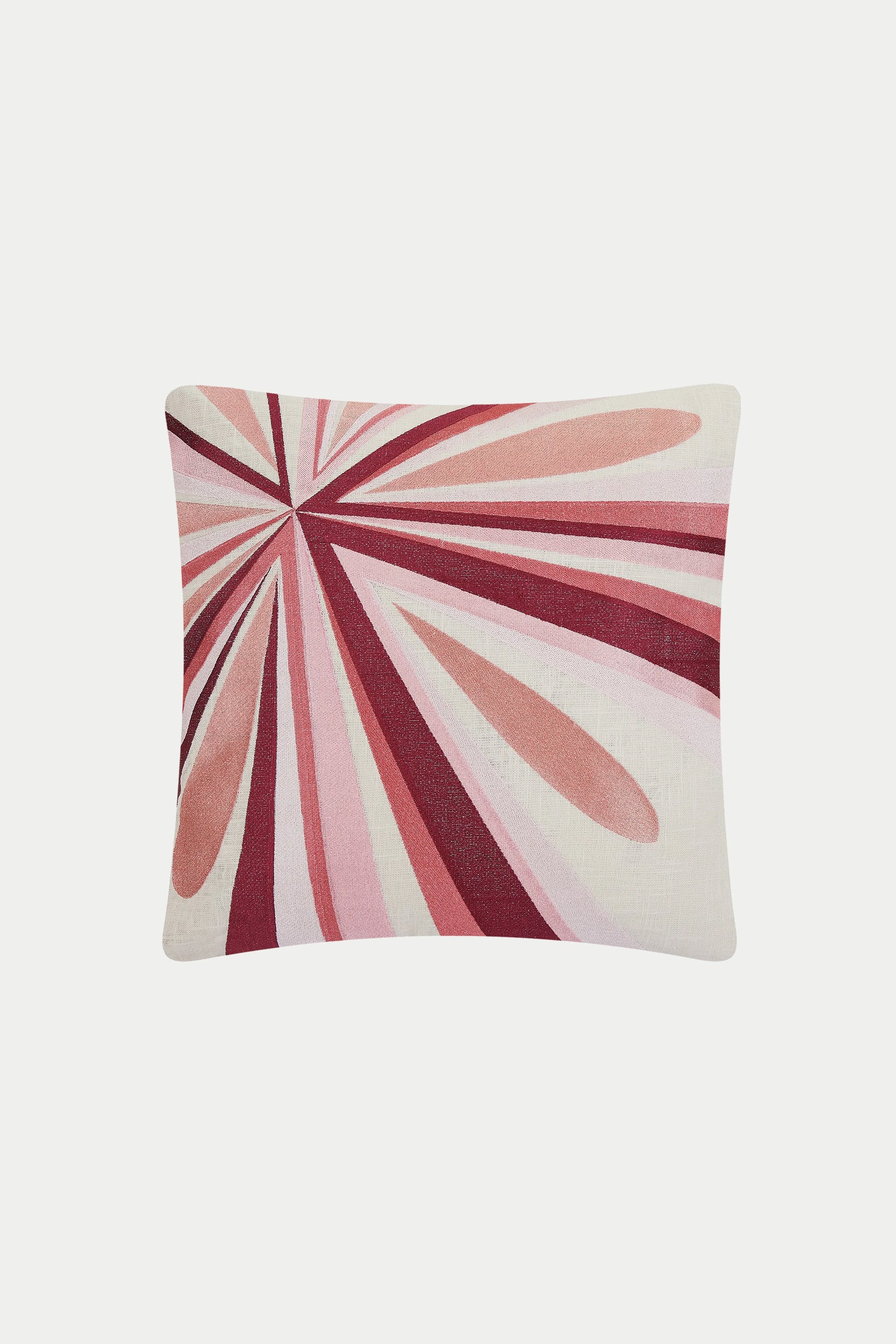 Certainly! Just share the keywords you want, and I'll expertly weave them into the SHANTE EMBROIDERED PILLOW description in its vibrant Persimmon color.