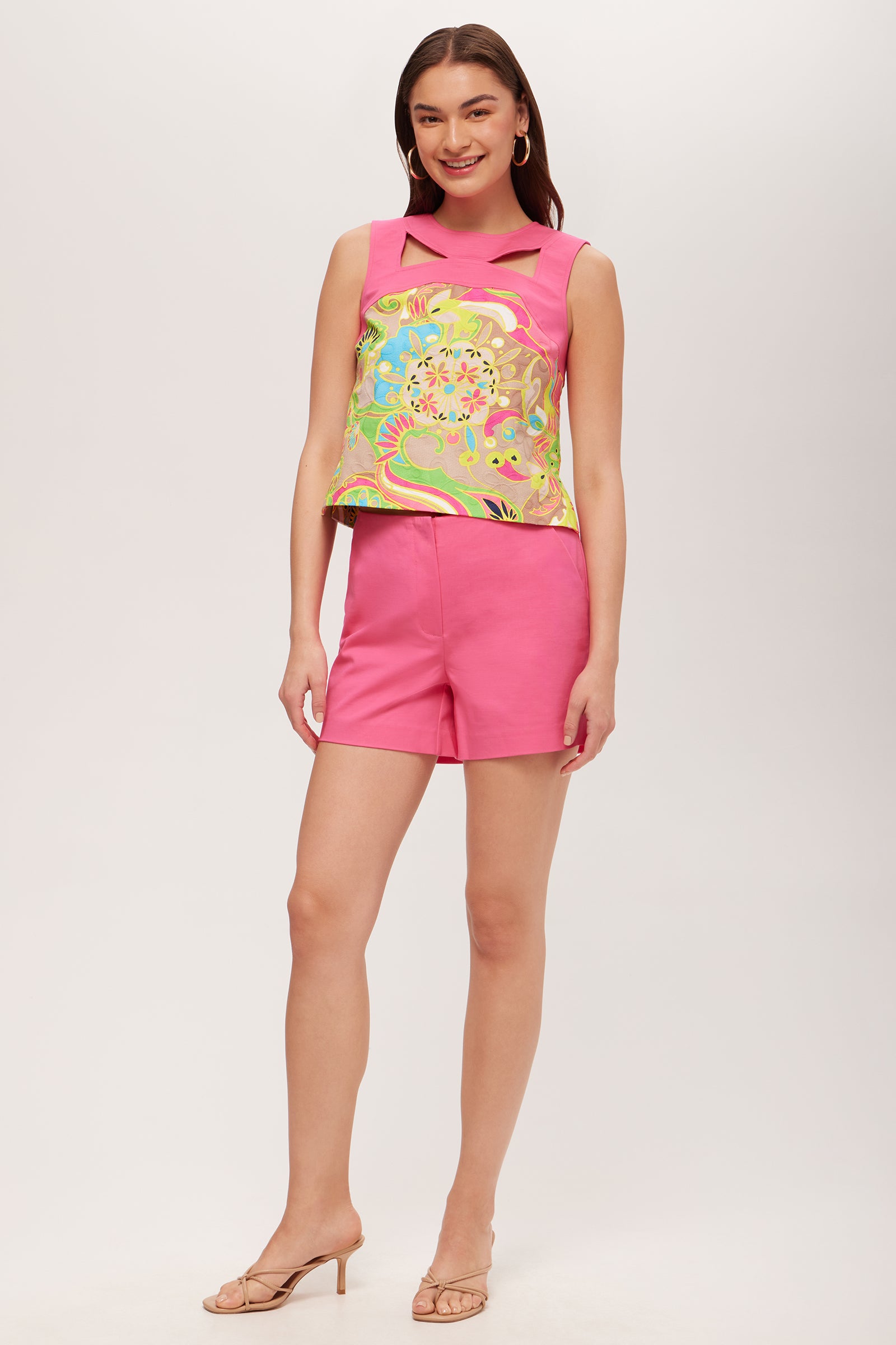 Bev Sleeveless Cutout Top - Venus