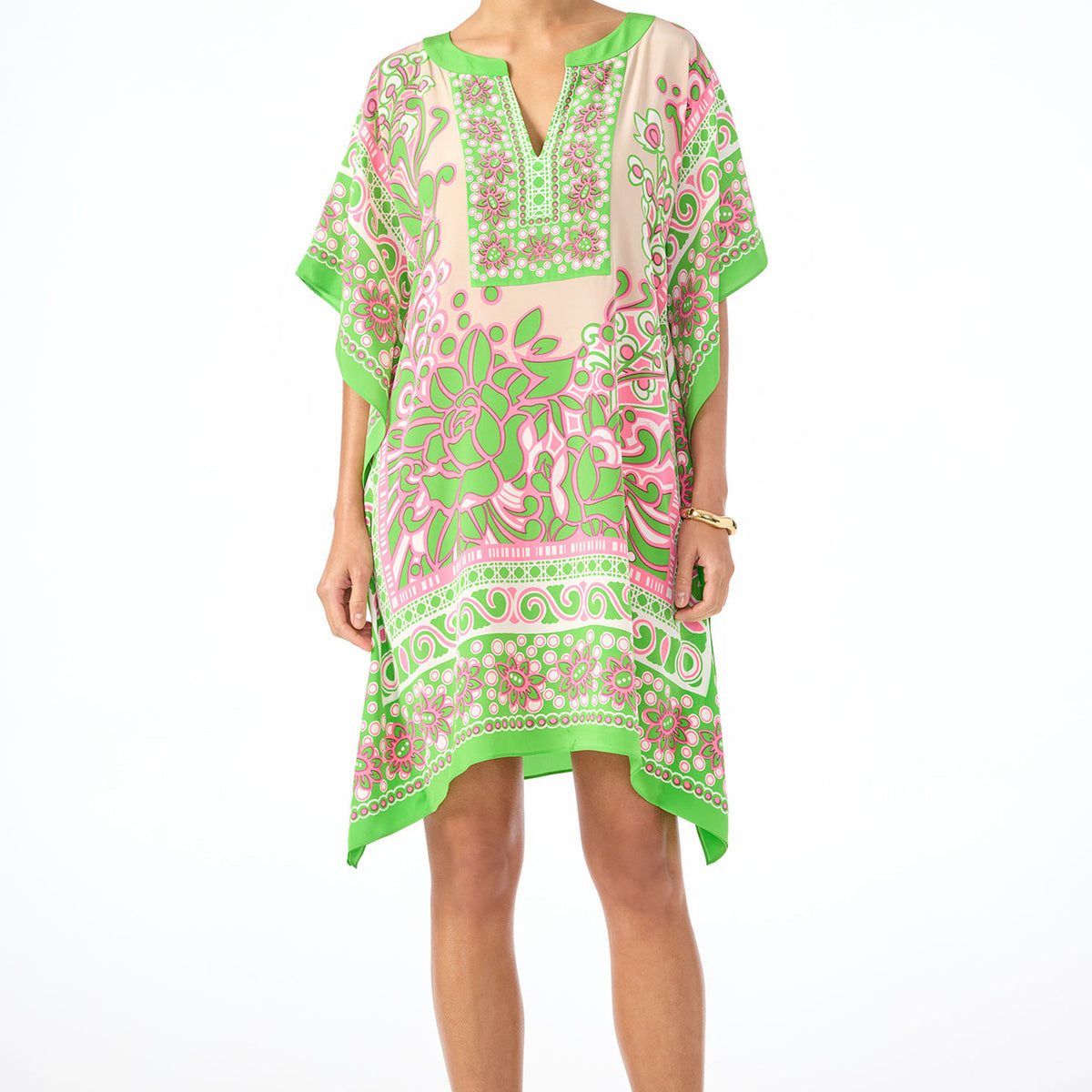 trina turk theodora silk maxi dress Trina Turk Theodora Silk Maxi Dress Caftan Size XS/S~NWT $398