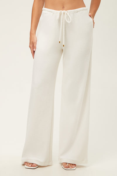 Linsk Wide-Leg Pant - Poolside Terry