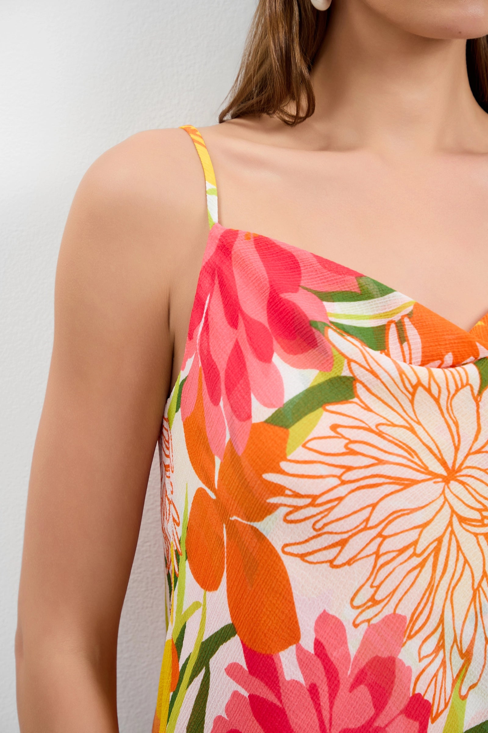 A woman wearing the Lanise Camisole Top.