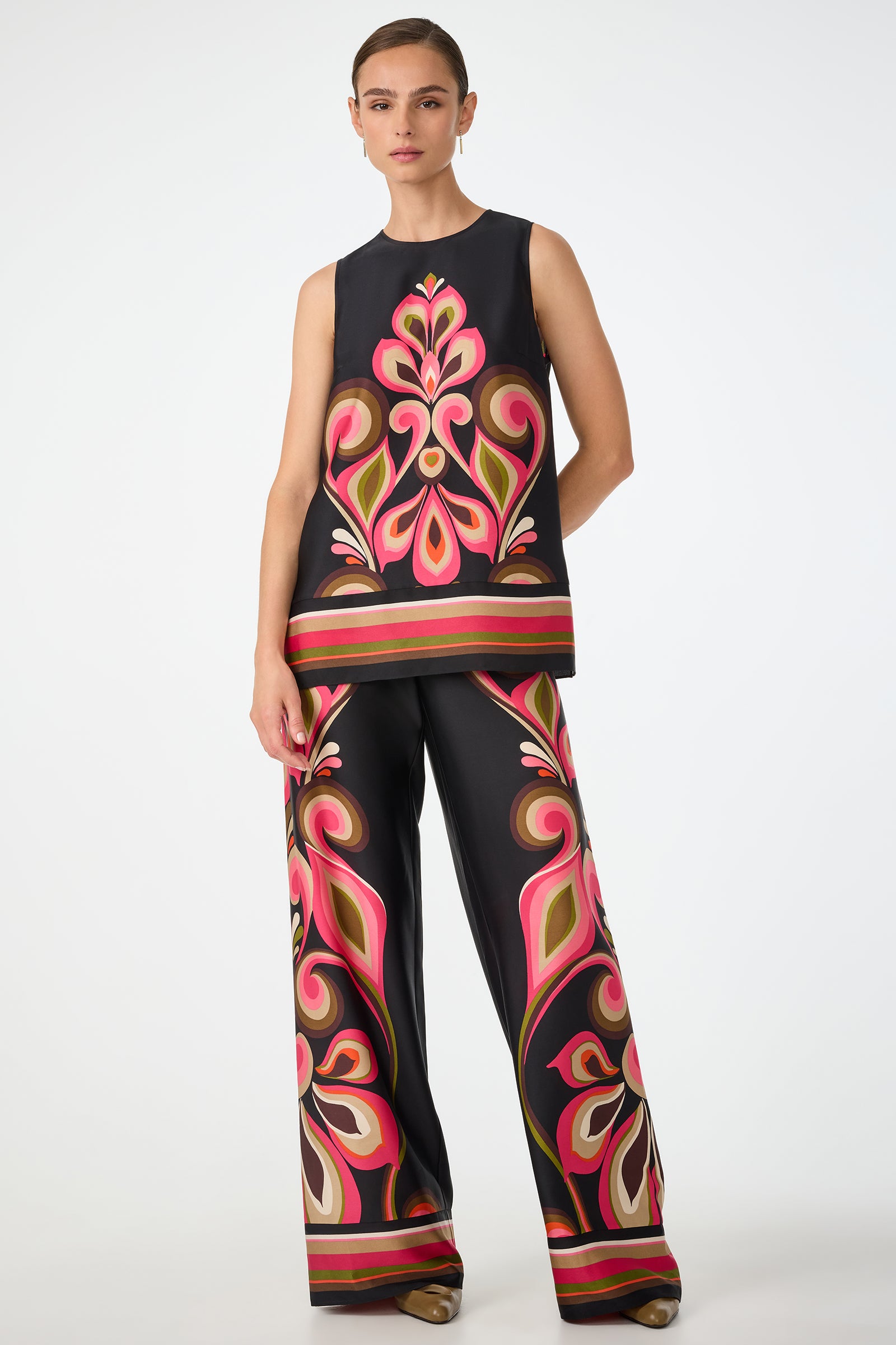 トリーナターク Trina Turk Muria Top レディース シャツ トップス Multi Tallia Top