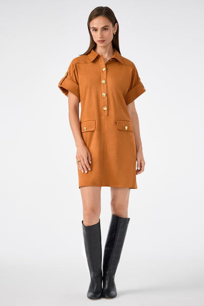 美品★ GIULIA DRAWSTRING SHIRT DRESS 4_2508303FS1_AMB_SEQUOIADRESS_