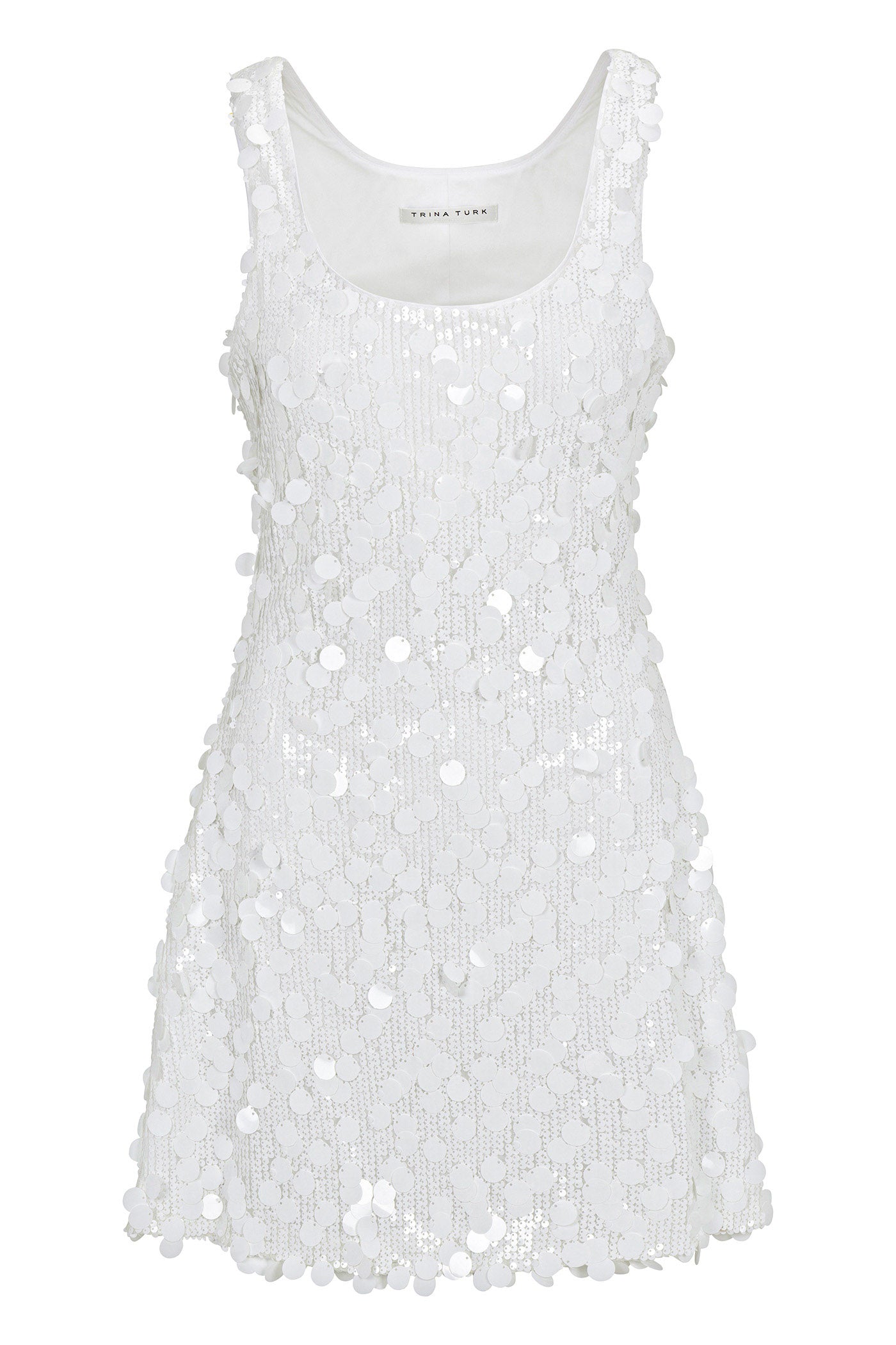 Score Sleeveless Sequin Skater Dress