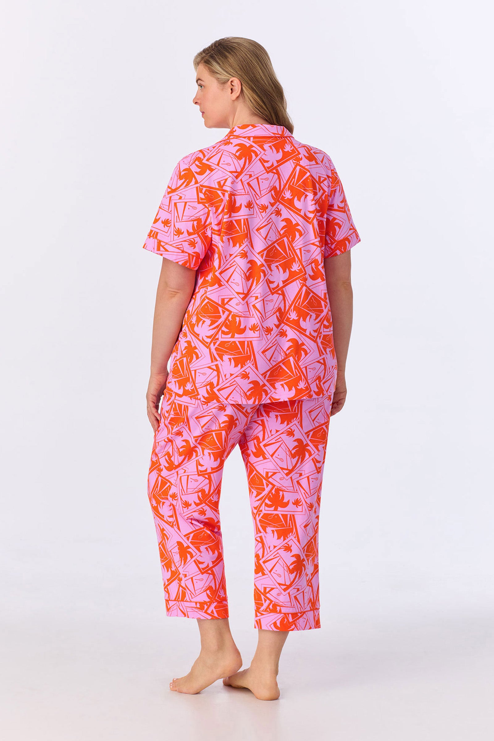 Crop Classic PJ Set - Tennis Stretch Jersey