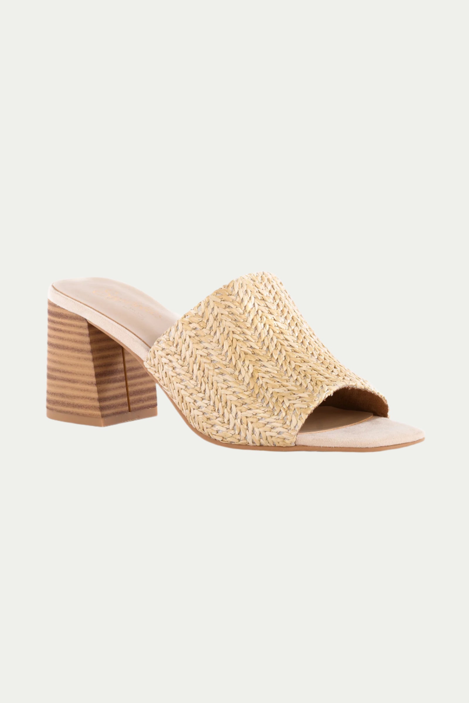 Adapt Raffia Heeled Mule Sandal