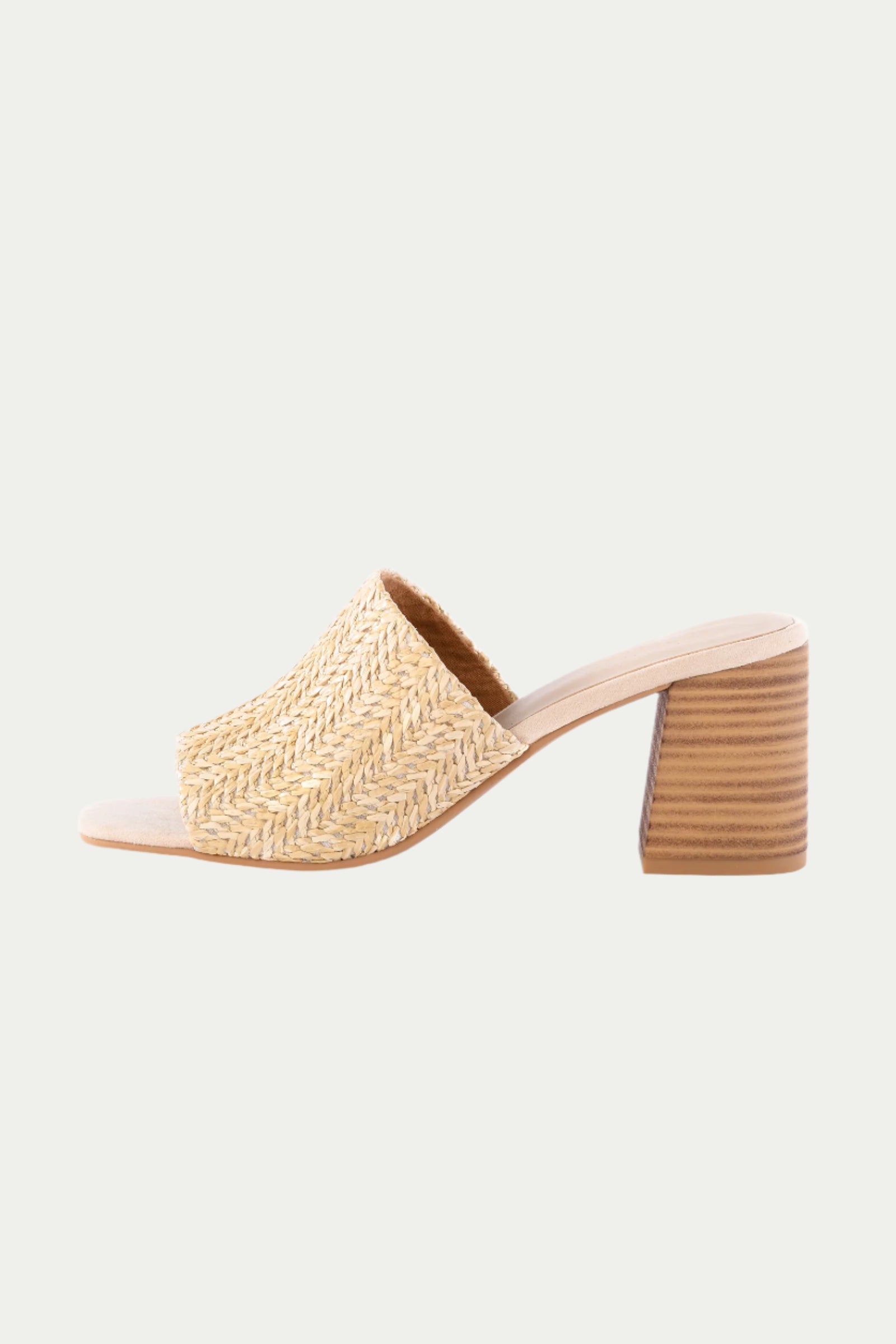 Adapt Raffia Heeled Mule Sandal