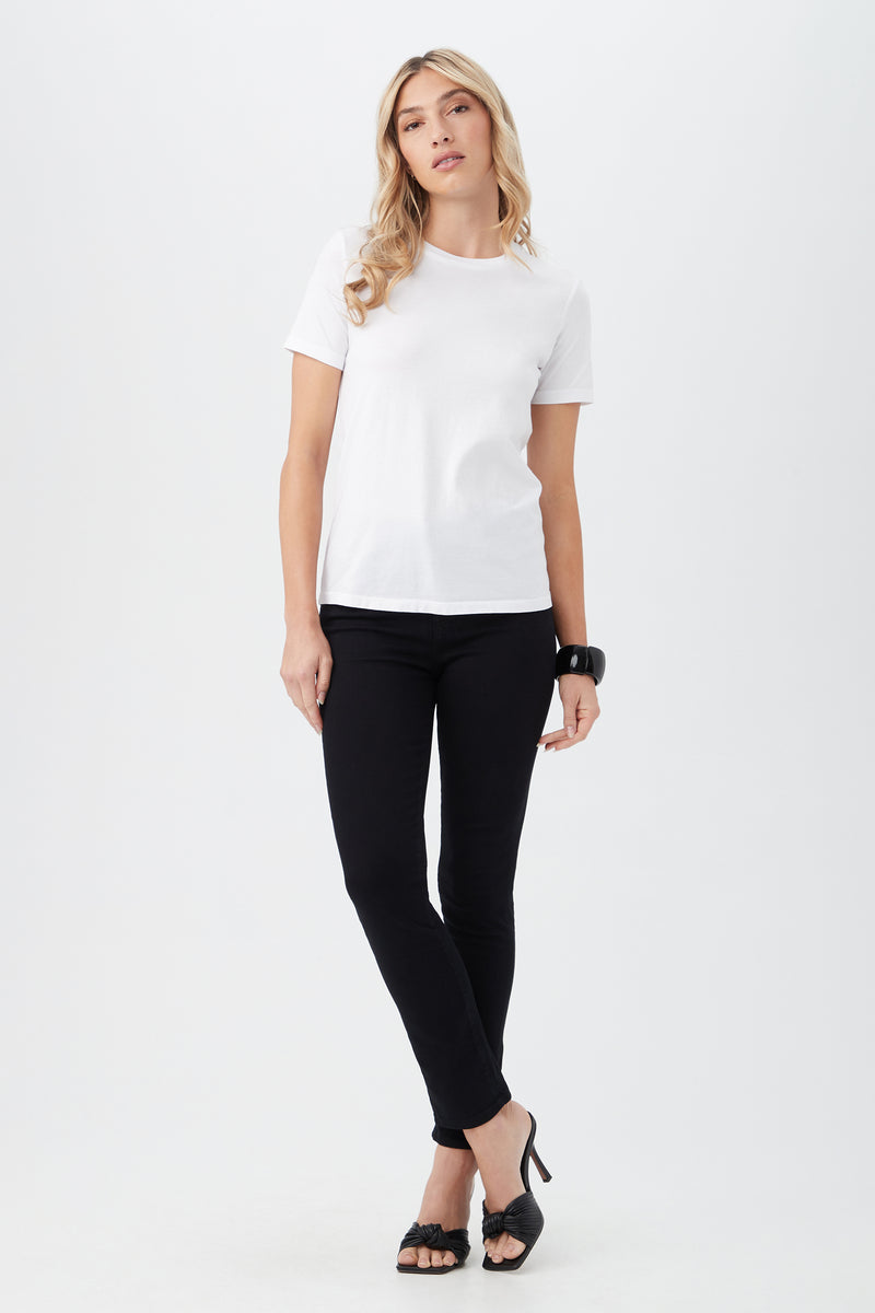 AG WHITE JAGGER CREWNECK TEE in WHITE additional image 2
