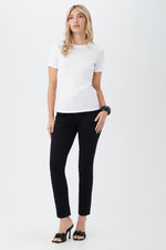 AG BLACK MARI HIGH-RISE SLIM STRAIGHT JEAN in BLACK additional image 2