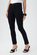 AG BLACK MARI HIGH-RISE SLIM STRAIGHT JEAN in BLACK additional image 3