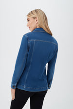 AG MAE DENIM SAFARI JACKET in INDIGO additional image 2