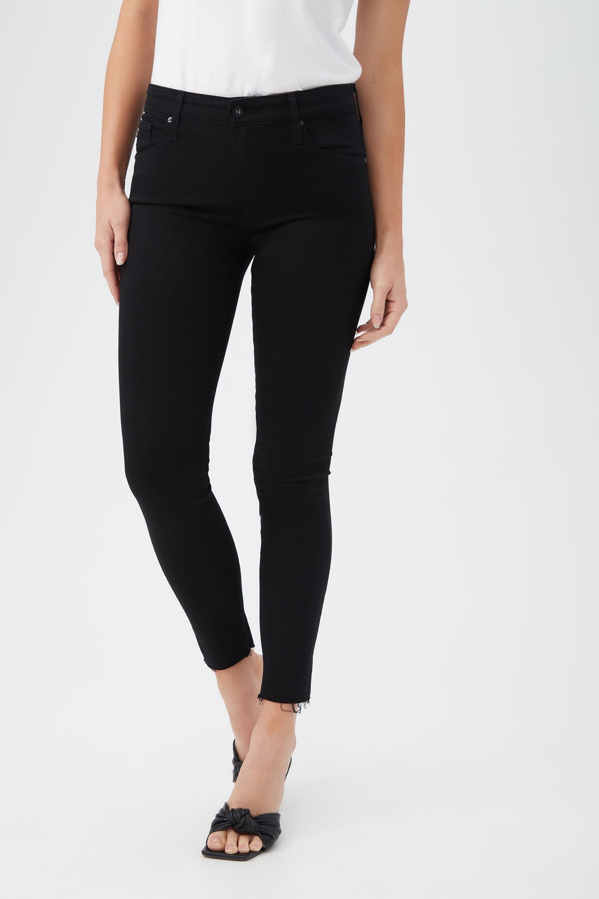 AG FARRAH DENIM CROPPED SKINNY JEAN