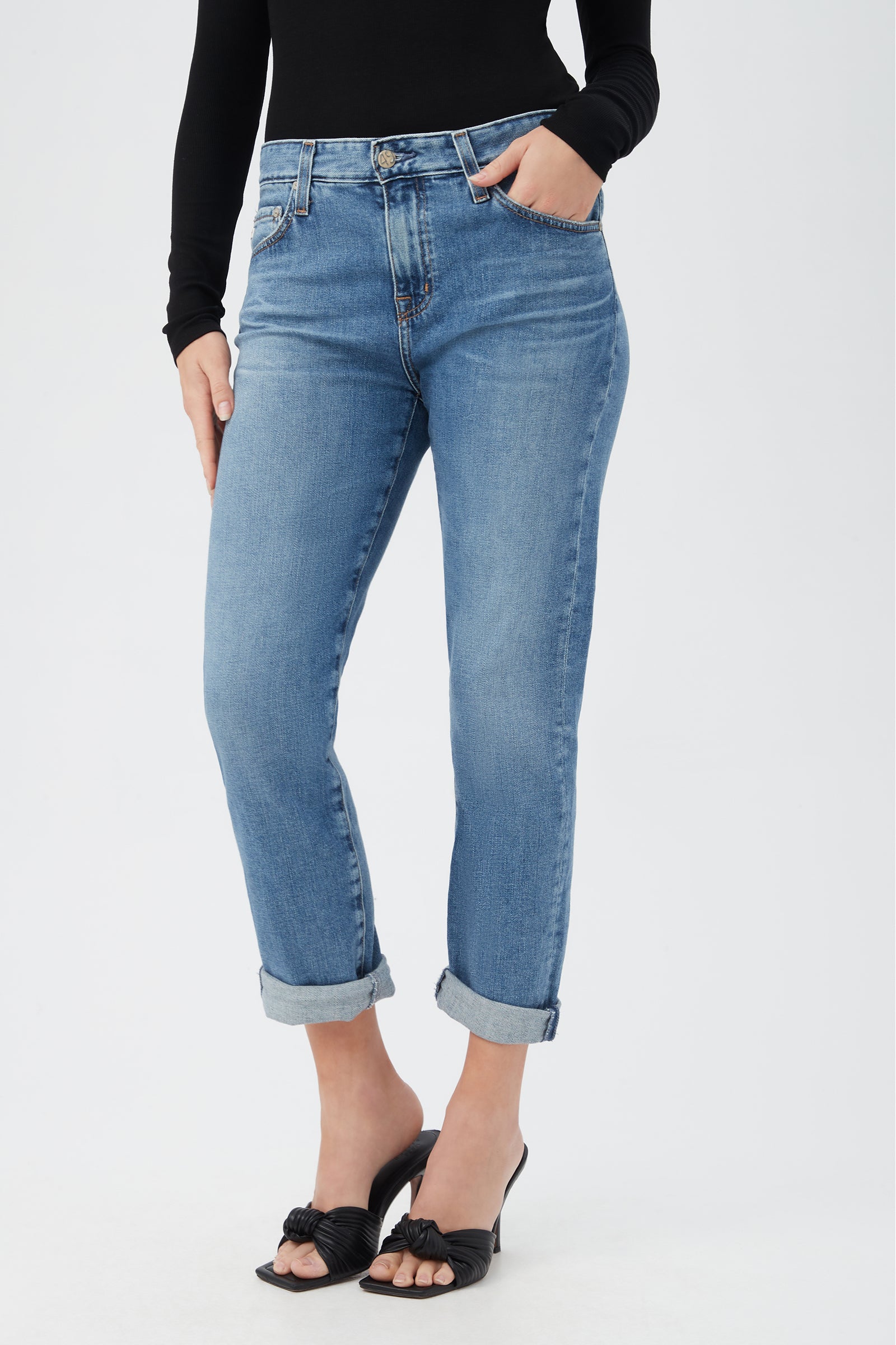 Ex Boyfriend Slim Slouchy Cropped Jean