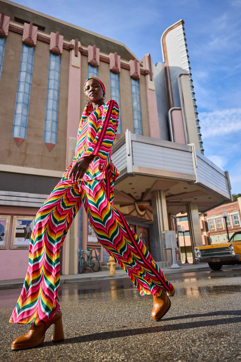 SPRING STREET PANT in RADIO CITY ROSE MULTI