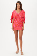 TRELLIS TUNIC SWIM COVER-UP in MULTI