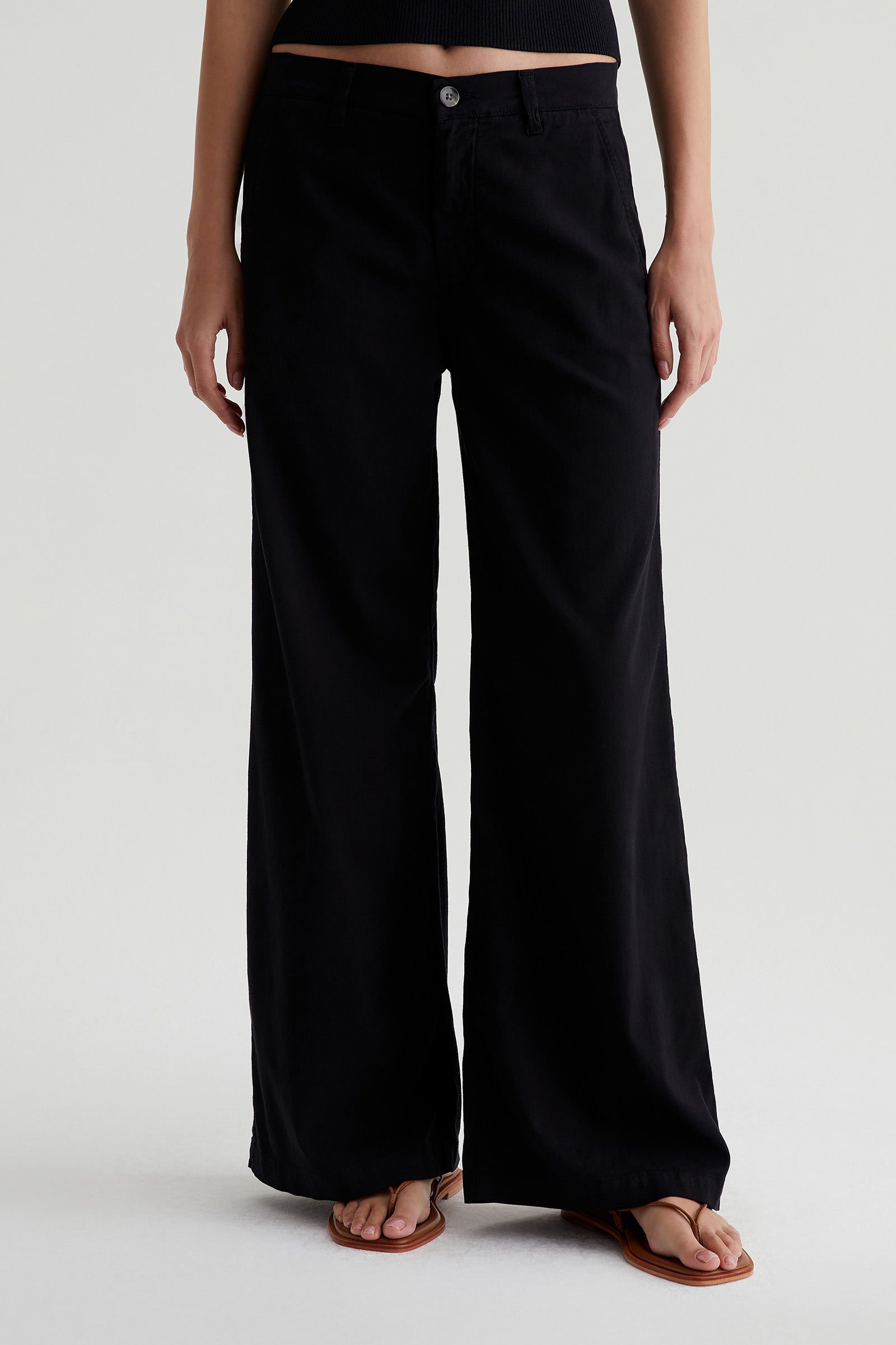 AG Caden Wide Leg Pant - Black