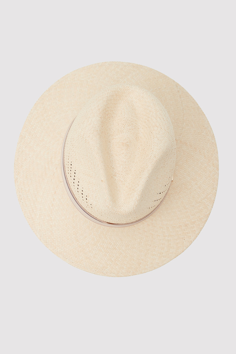 TRINA TURK PALMS FEDORA HAT in LIGHT NATURAL additional image 2