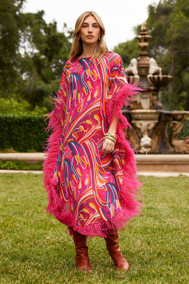 NEENA CAFTAN in RADIO CITY ROSE MULTI additional image 5