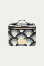 NIJI SMALL STRUCTURED TRAIN CASE in BLACK/MULTI/GOLD