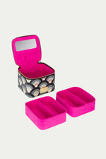 NIJI SMALL STRUCTURED TRAIN CASE in BLACK/MULTI/GOLD additional image 1