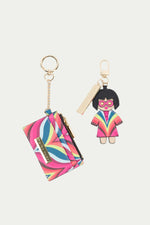 CHELSEA CHEVRON TRINA KEYCHAIN AND CARDHOLDER in MULTI additional image 1