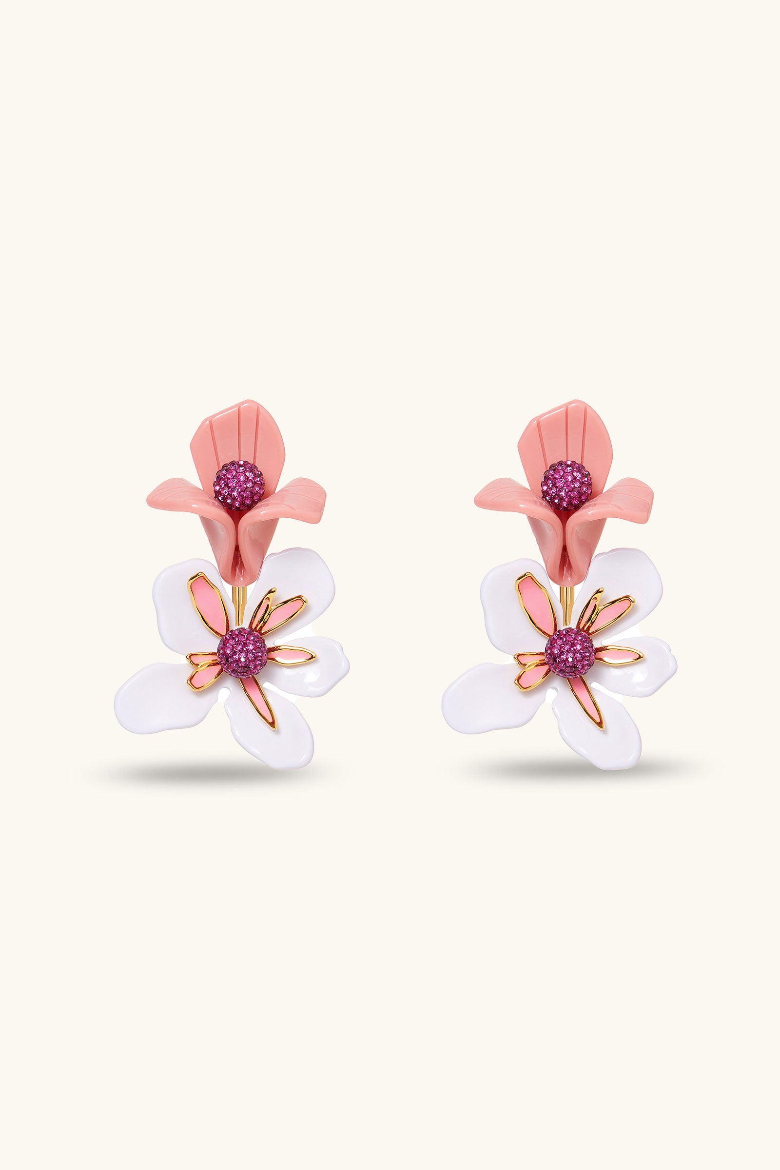 ヘアアクセサリー lele sadoughi floral pin Lele Sadoughi Pinwheel Flower Button Earrings | Neiman Marcus