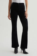 AG FARRAH VELVET BOOT JEAN in BLACK