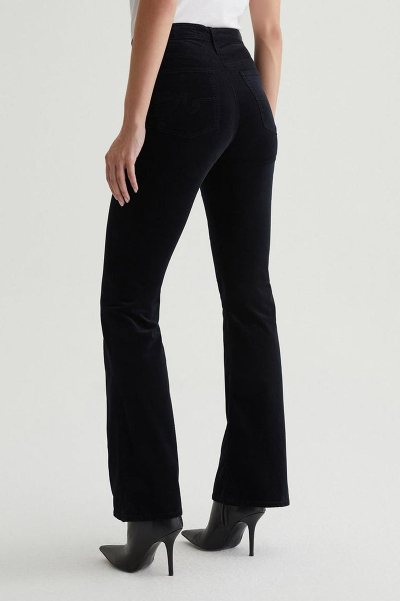AG FARRAH VELVET BOOT JEAN in BLACK additional image 1