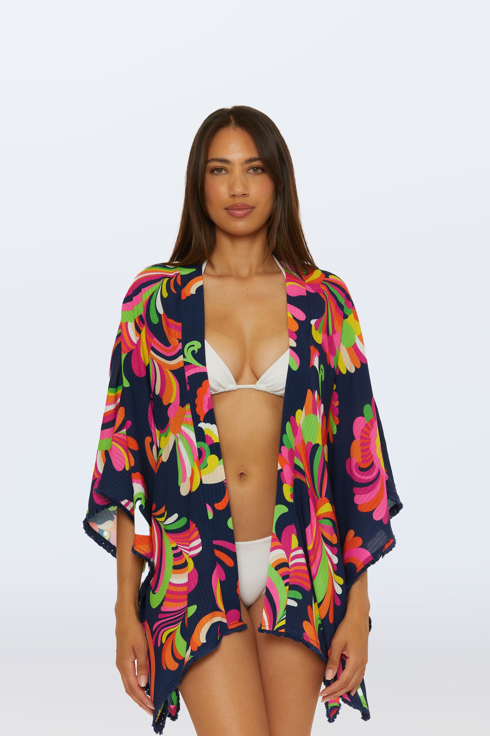 Kimono Swim Cover-Up - Palms Paradise