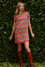 SUGAR HILL DRESS in RADIO CITY ROSE MULTI
