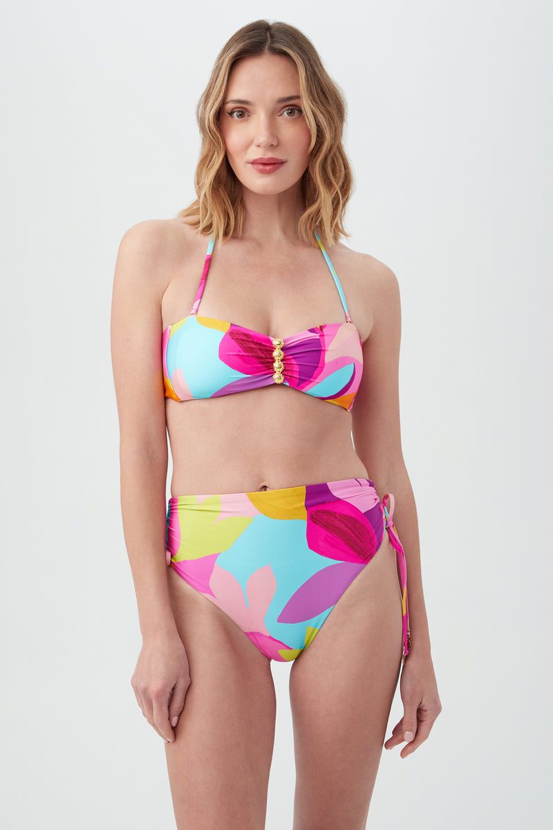 LILLETH MOLDED BANDEAU TOP in MULTI