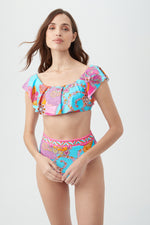MEILANI OFF THE SHOULDER BANDEAU TOP in MULTI additional image 4