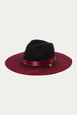 TT OMBRE FELT FEDORA in BURGUNDY additional image 1