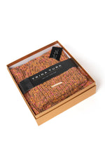 TT BROWN/PINK SPECKLED KNIT BEANIE AND SCARF SET in BROWN/PINK additional image 2