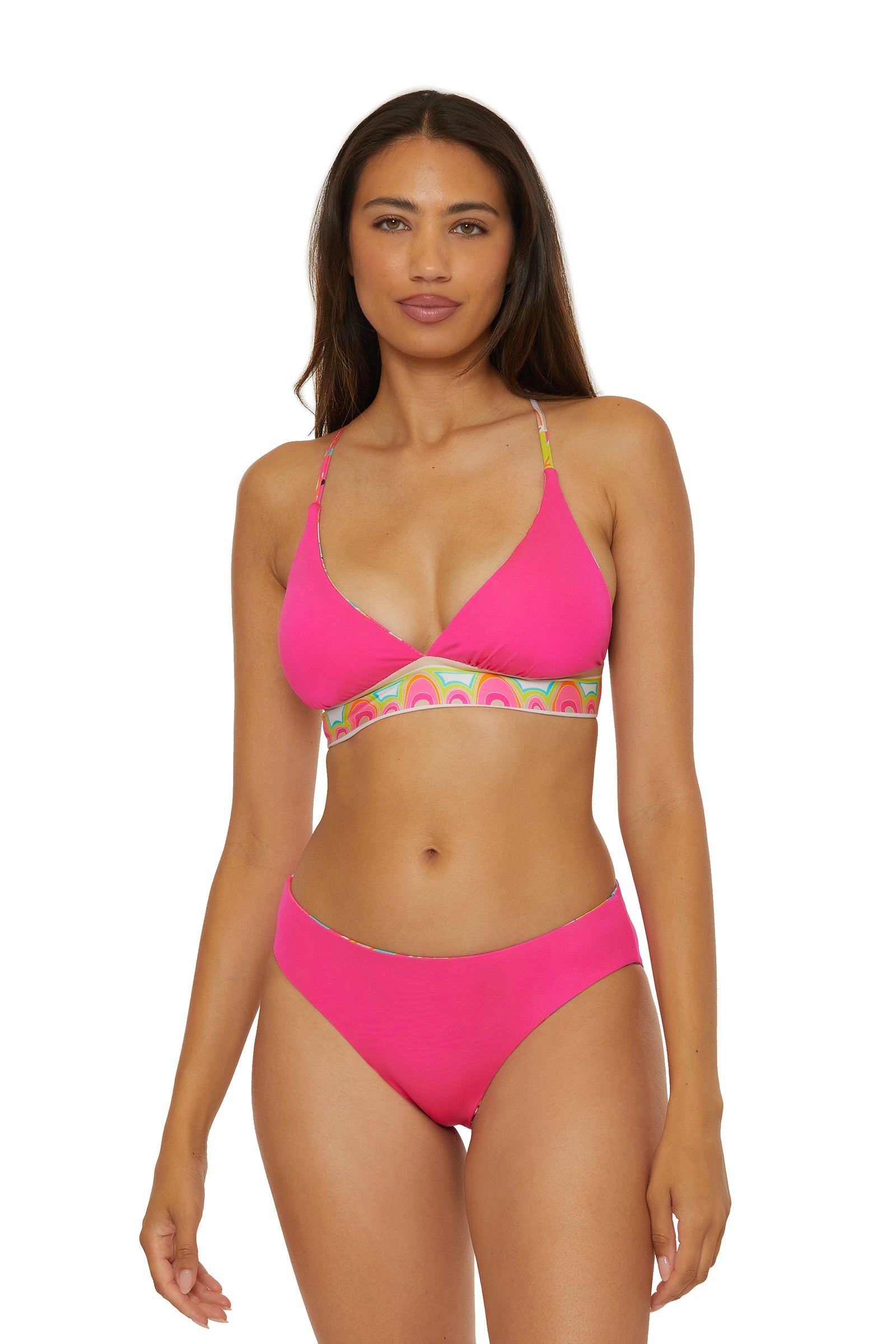 Reversible Halter Bra Swim Top - Venus