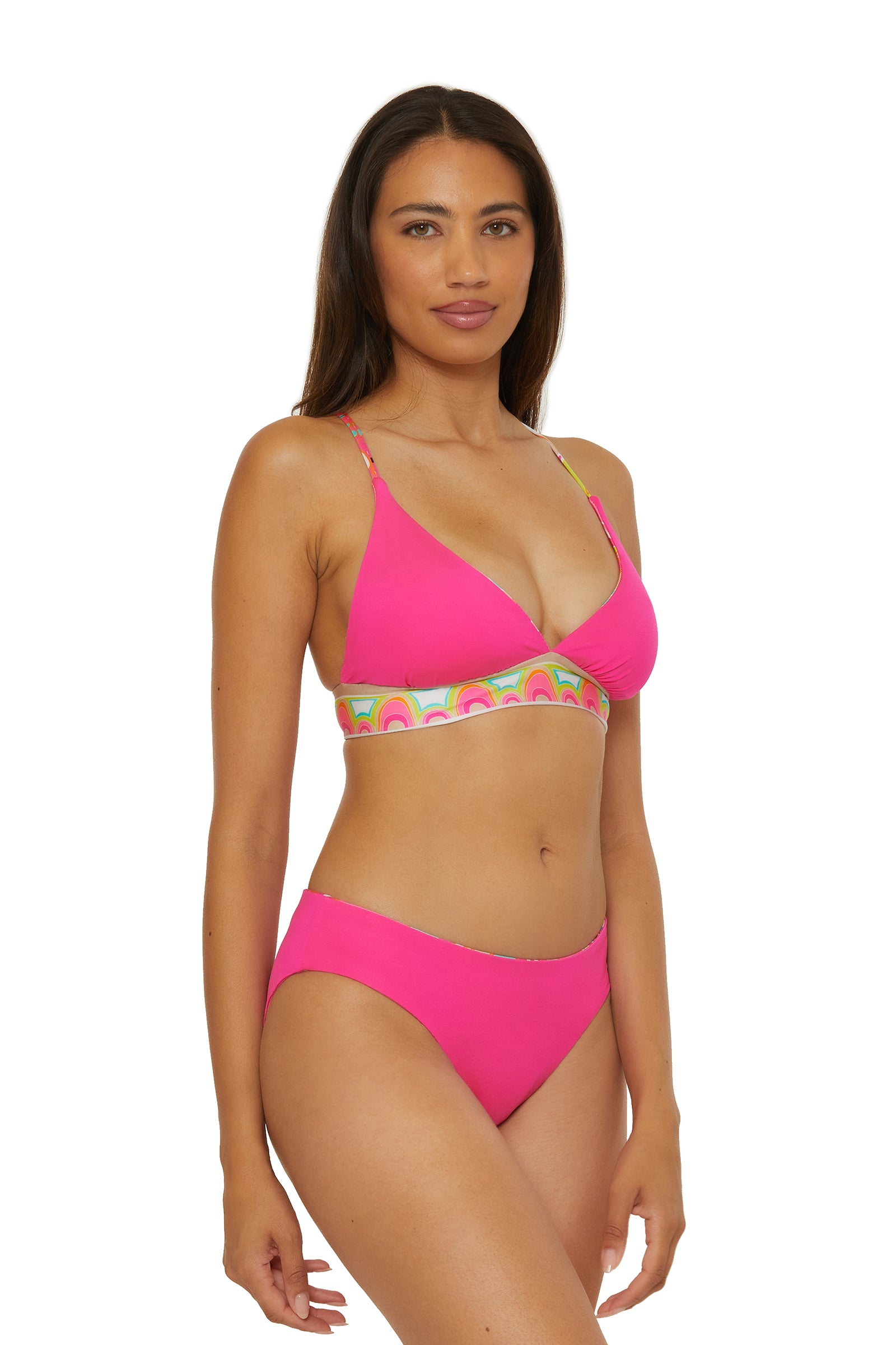 Reversible Halter Bra Swim Top - Venus
