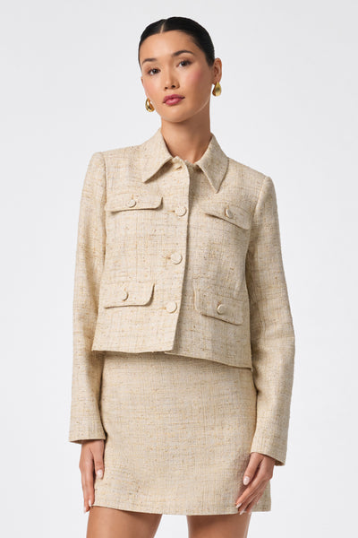 ジャケット・アウター theredthread Ssweat jacket cropped skirt 3-10-24-
