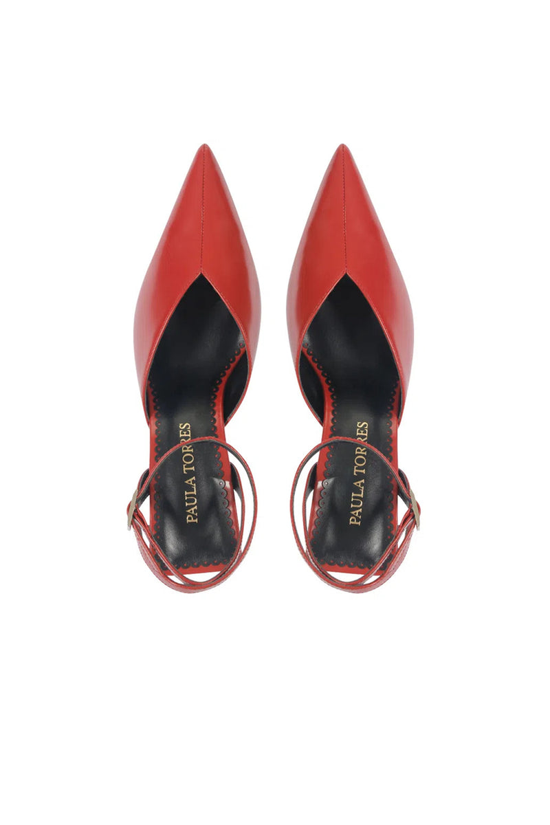 PAULA TORRES CANNES PUMP in RED additional image 2