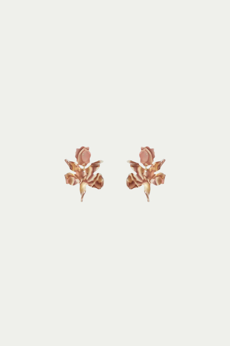 SMALL PAPER LILY EARRING in ABALONE