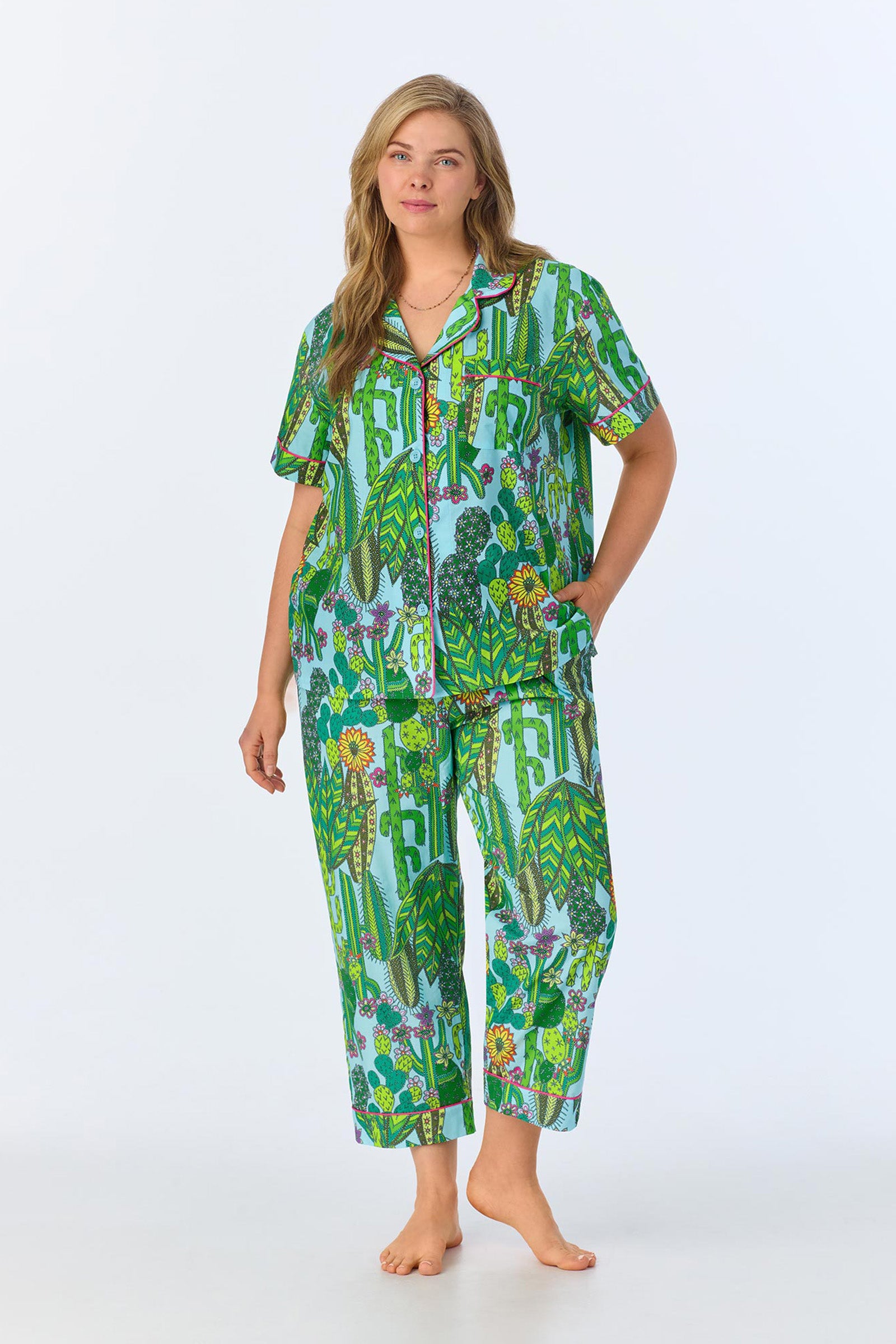 Crop Classic PJ - Cactus Poplin