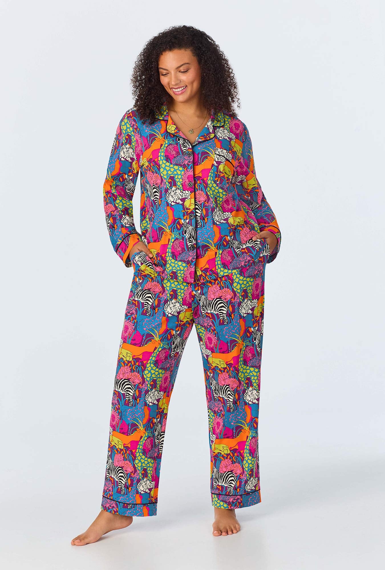Jungle Women's Long Sleeve Long Pant Jersey PJ Set