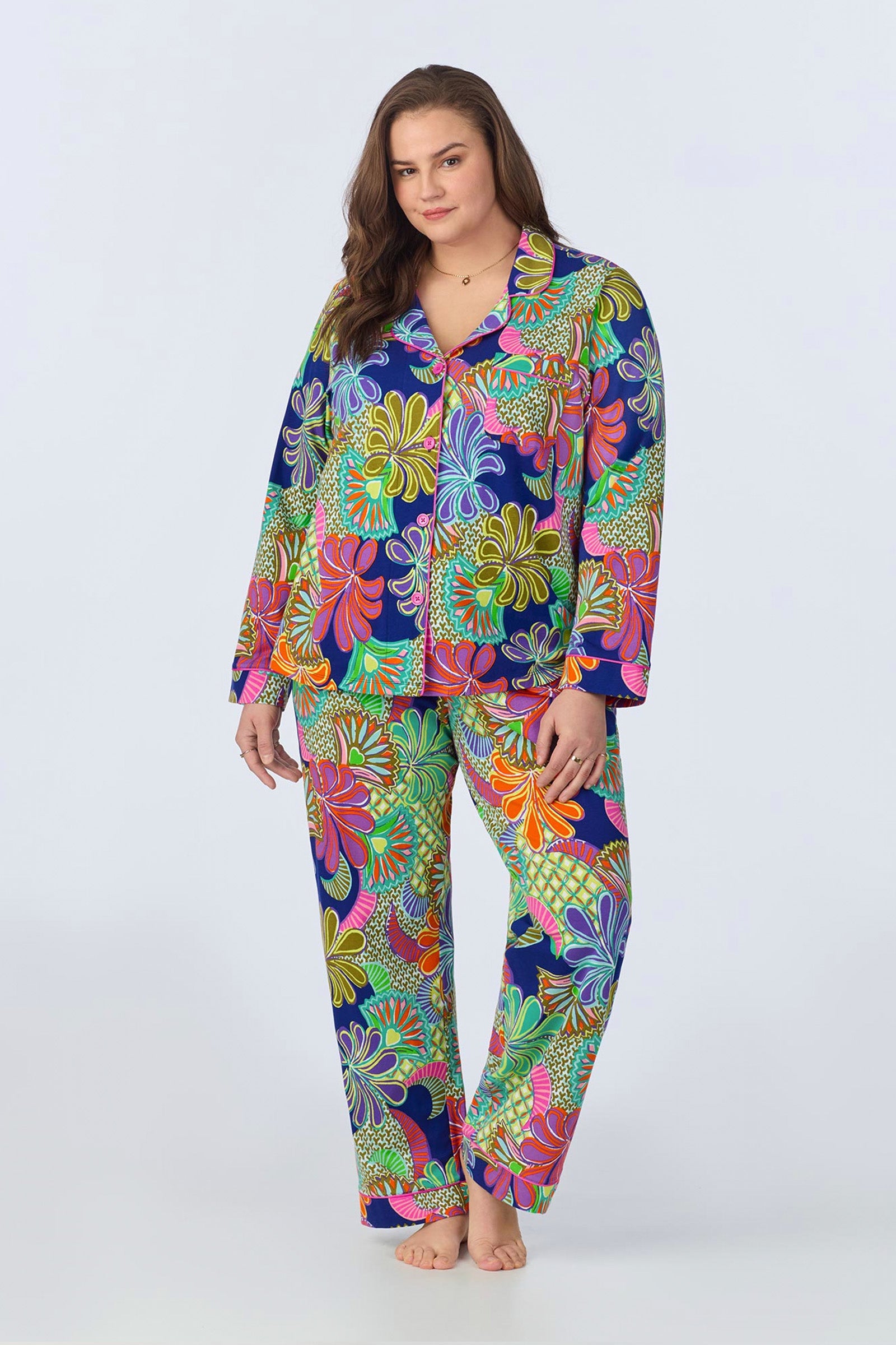 Long Classic PJ Set - Zanzibar Stretch Jersey