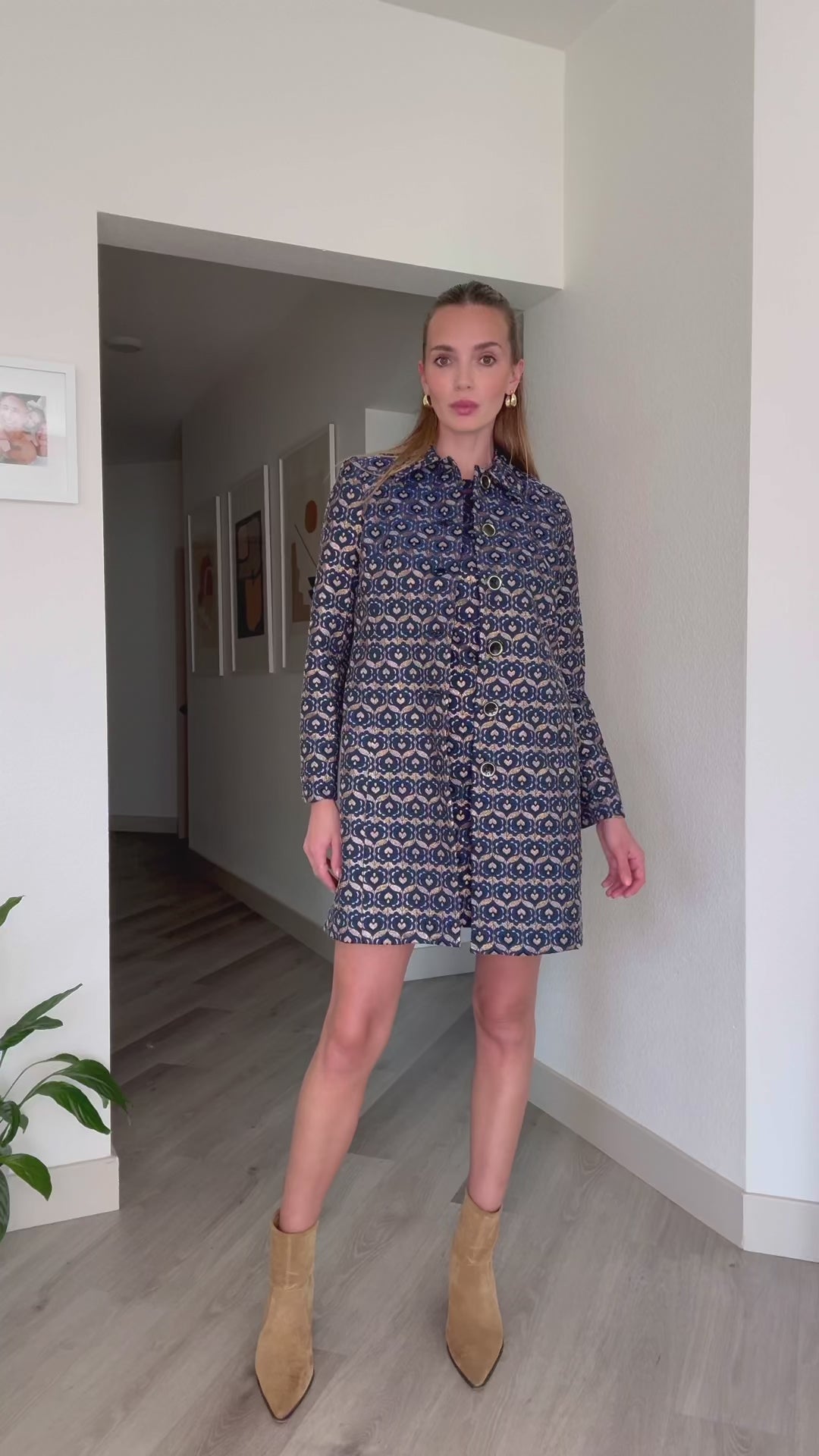 Model Styling Addy 2 Dress with Asher Coat