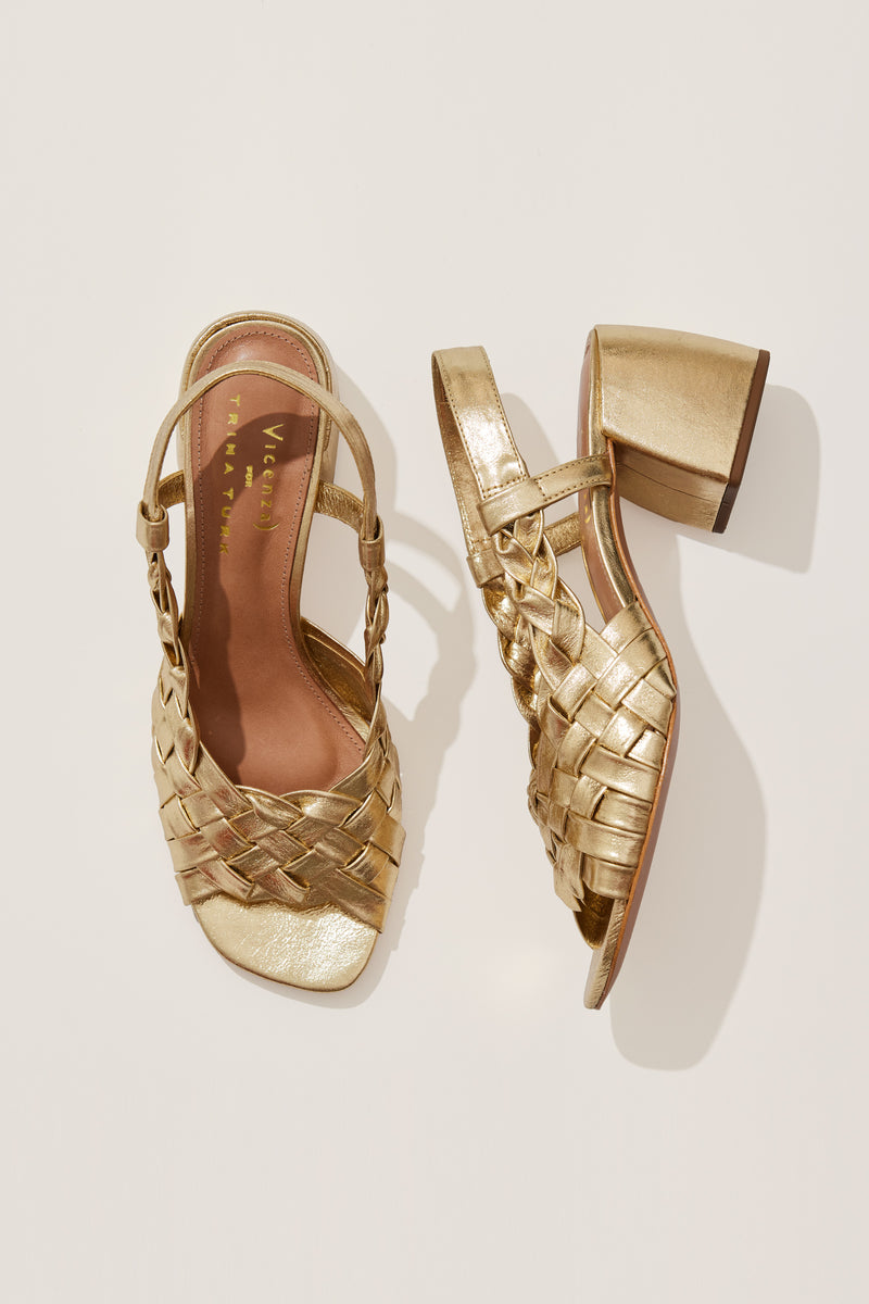 FAYE 2 HEEL in GOLD