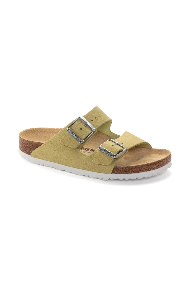 WOMEN'S SOFT BED ARIZONA SUEDE BIRKENSTOCK in POPCORN