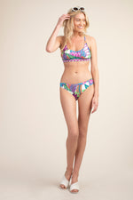 PARADISE PLUME TAB-SIDE SWIM BOTTOM in MULTI additional image 3