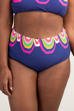RAINBOW SWIRL PLUS HIGH WAIST in RAINBOW SWIRL PLUS HIGH WAIST