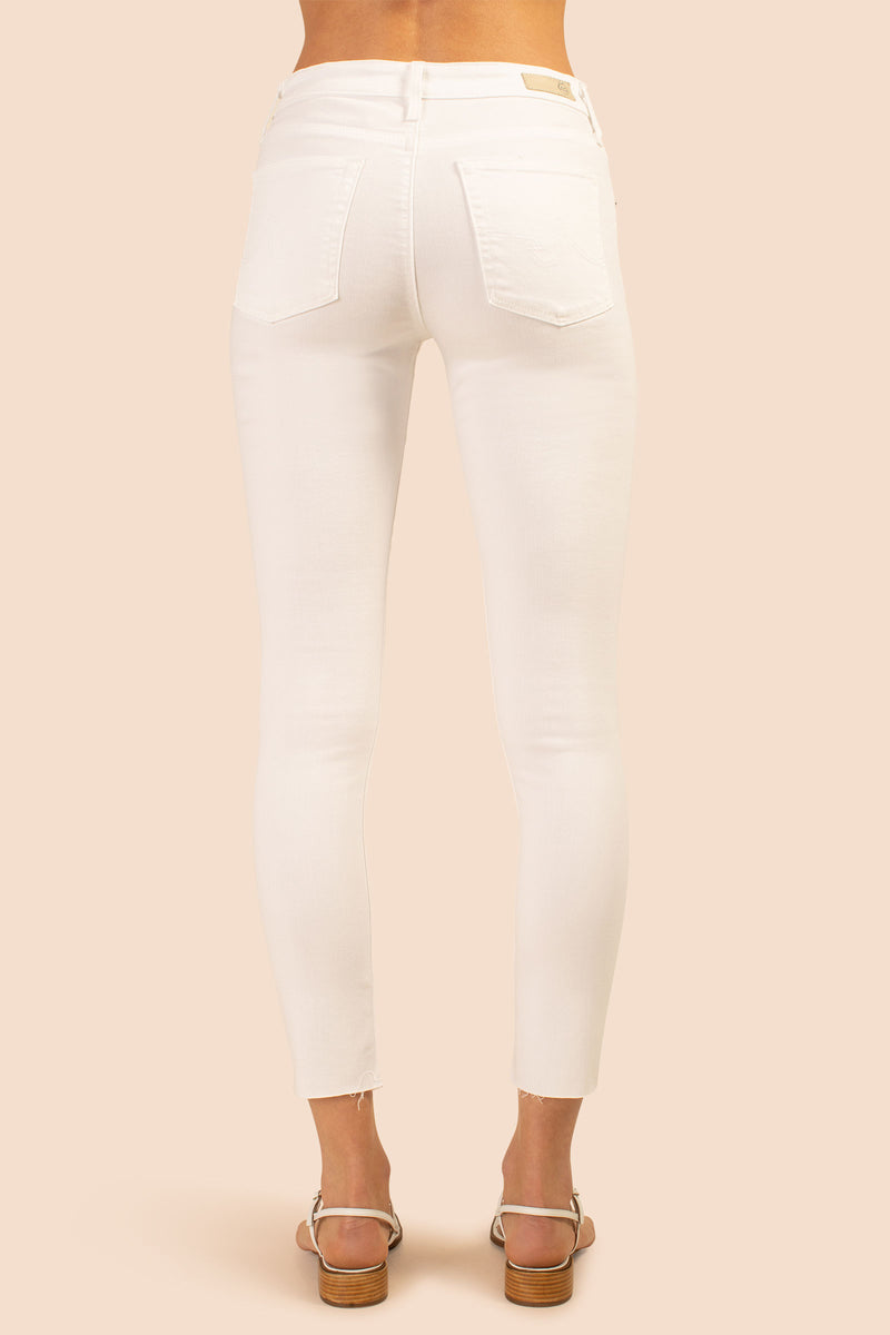 AG WHITE FARRAH ANKLE SKINNY JEAN